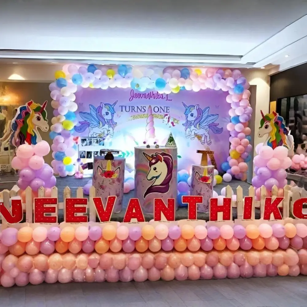 Unicorn Theme Stage Decoration