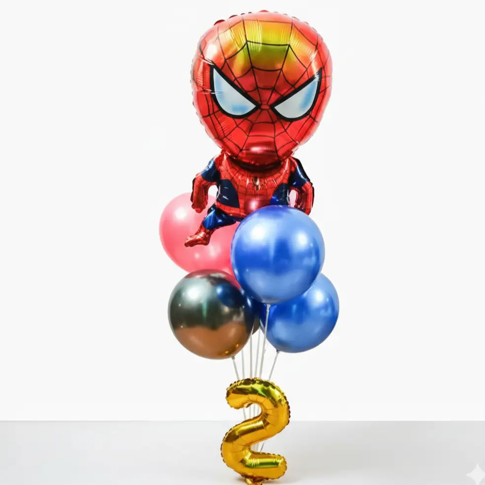 Premium Spiderman Theme Balloon Set