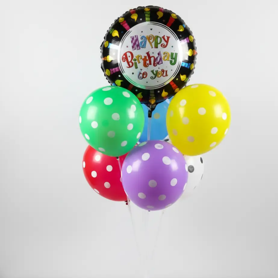 Colorful Balloon Bouquet For Birthday