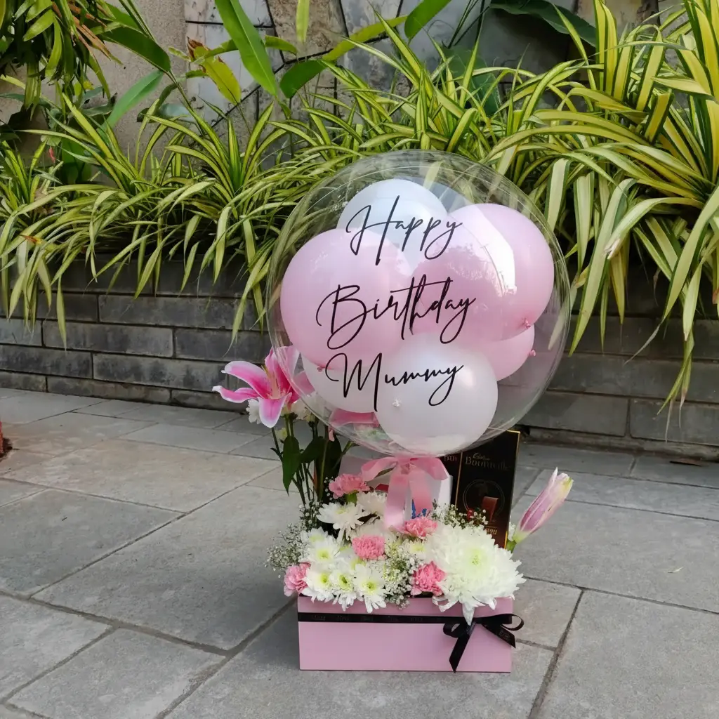 Pastel Birthday Beauty Balloon Bouquet