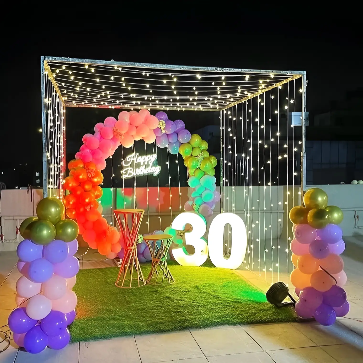 Skyline Soirée Rooftop Decoration