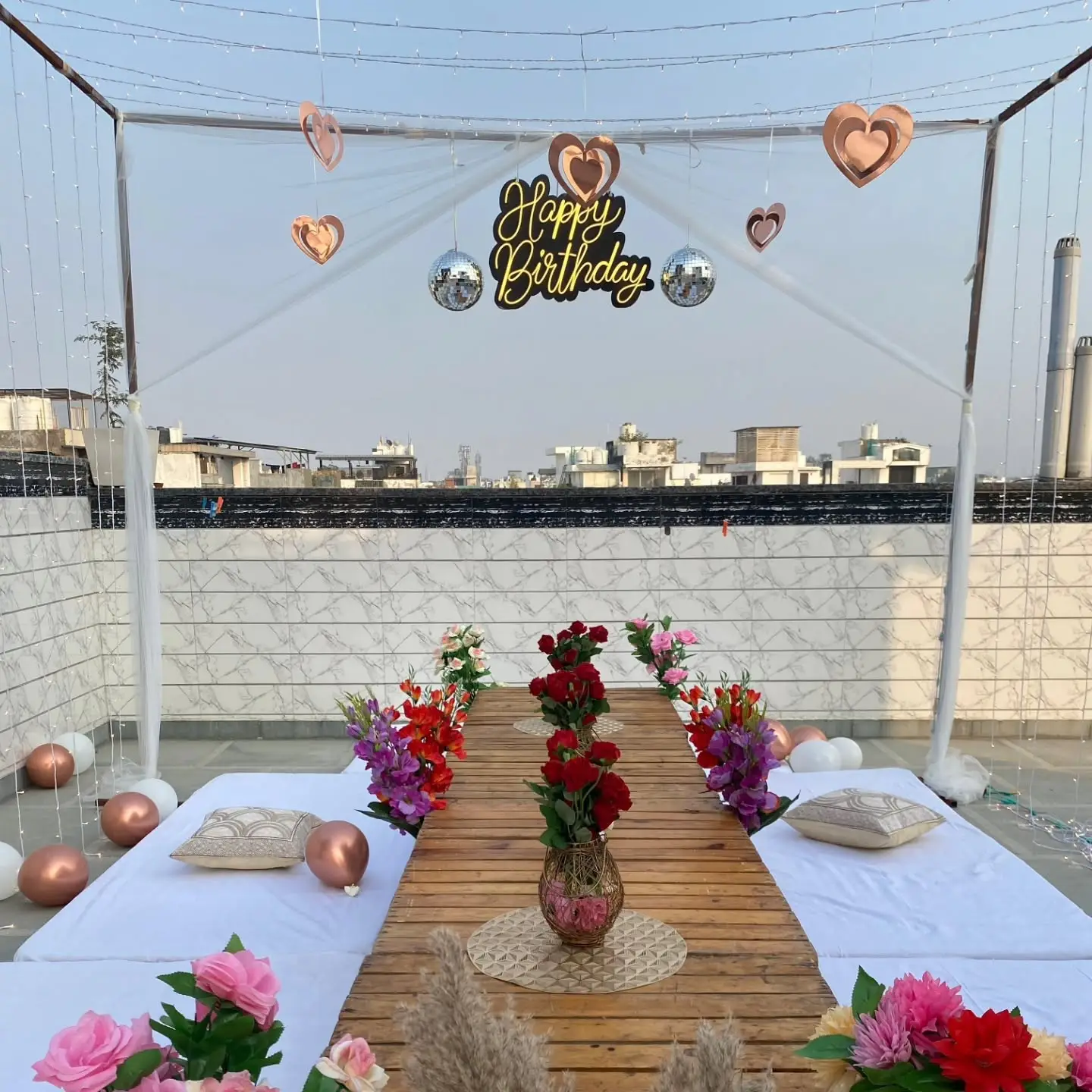 Dream Birthday Terrace Decor