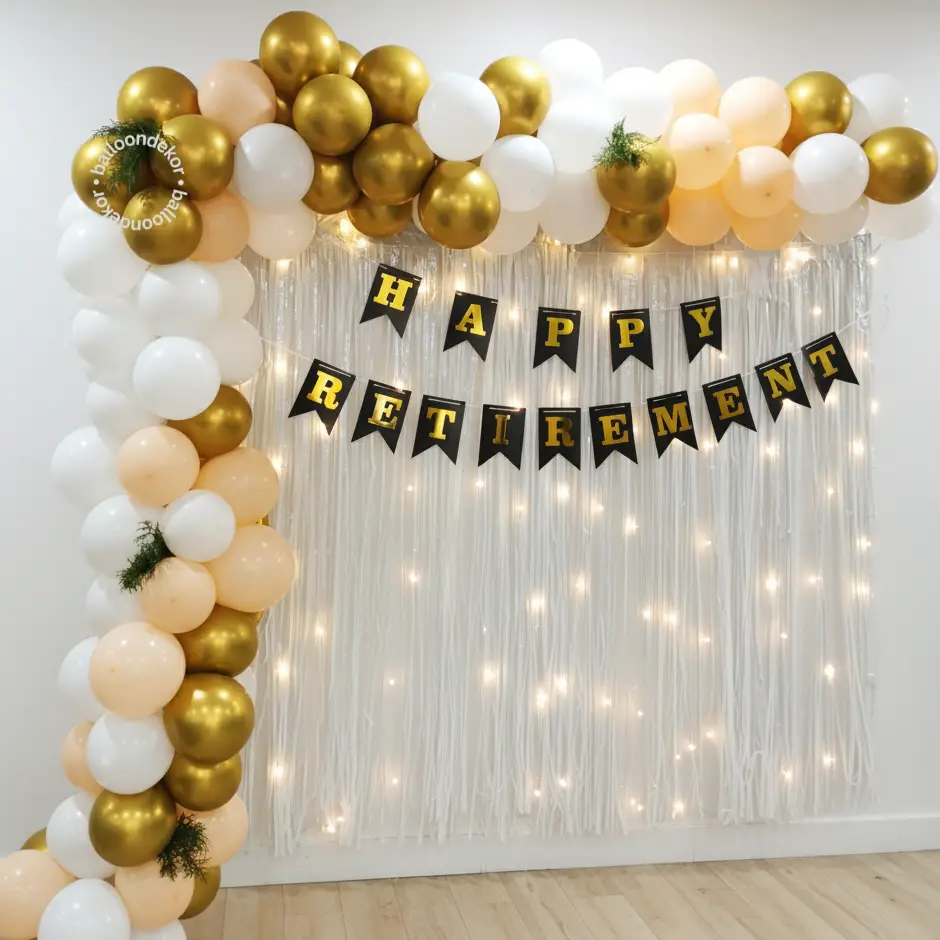 Golden Years Gala Retirement Decoration