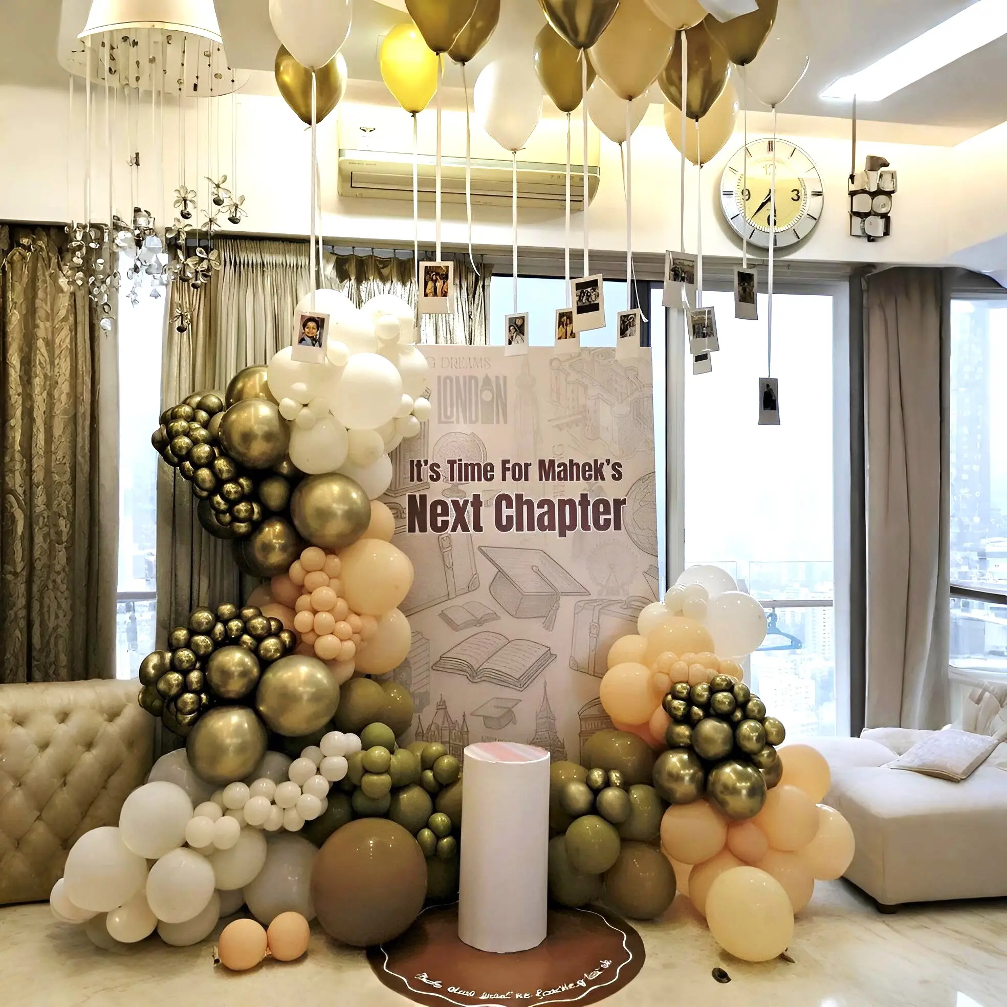 Customized Backdrop For Retirement Decoration