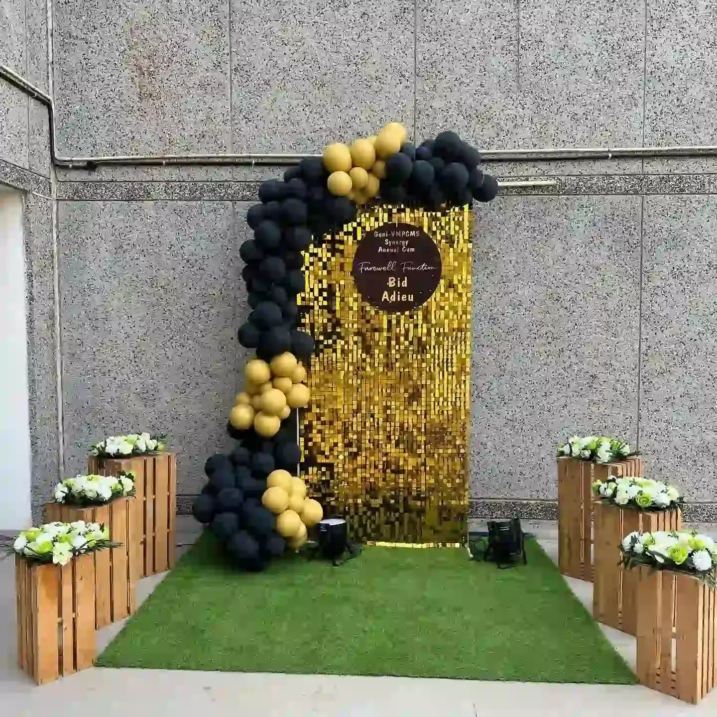 Retirement Party Backdrop Decoration