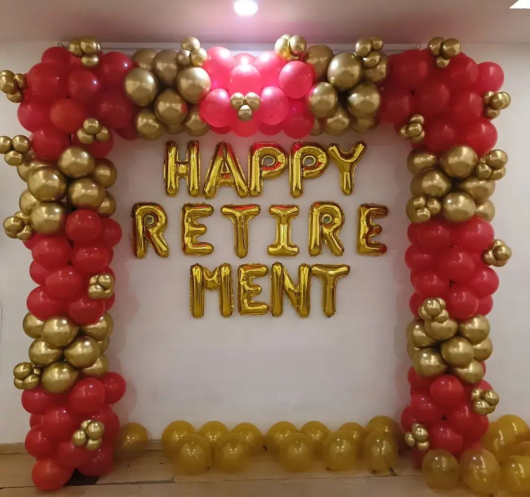 Retirement Celebration Balloon Setup