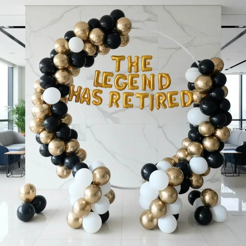 Elegant Corporate Retirement Decor