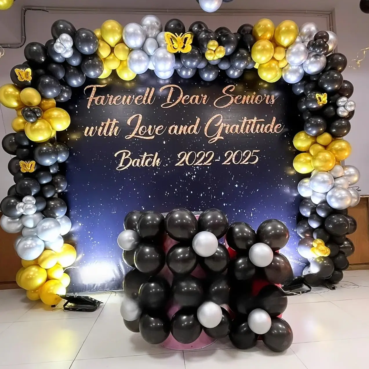 Farewell Event Balloon Setup