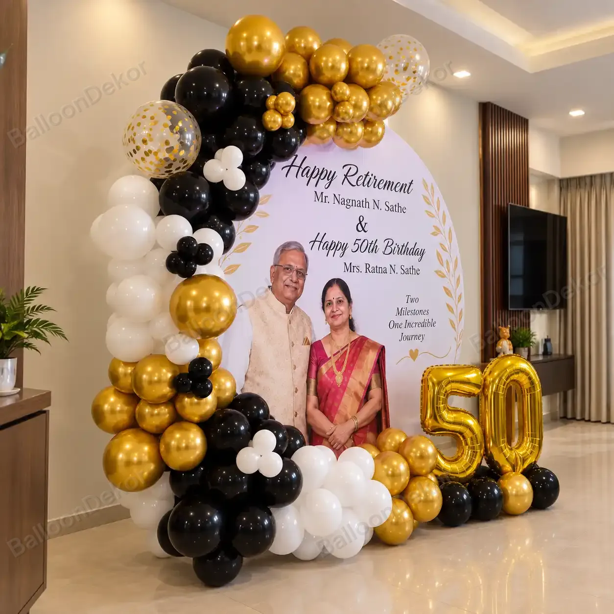 Golden Retirement Celebration Decor — thumbnail 2
