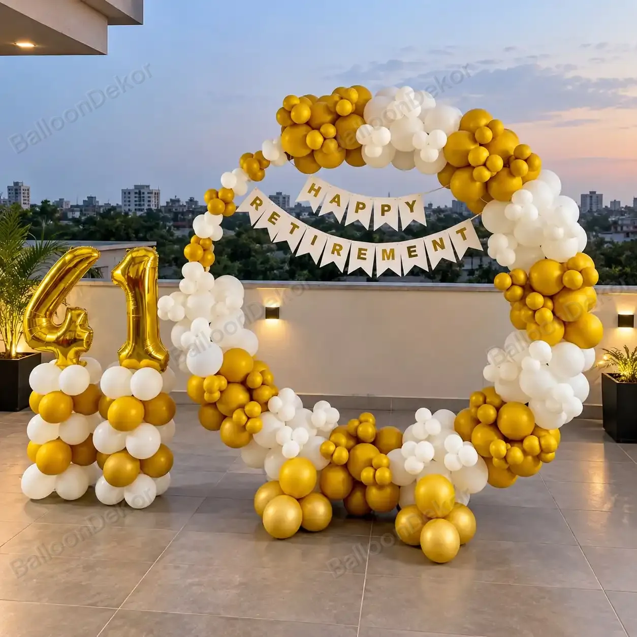 Retirement Balloon Ring Decoration — Retirement & Farewell Decorations