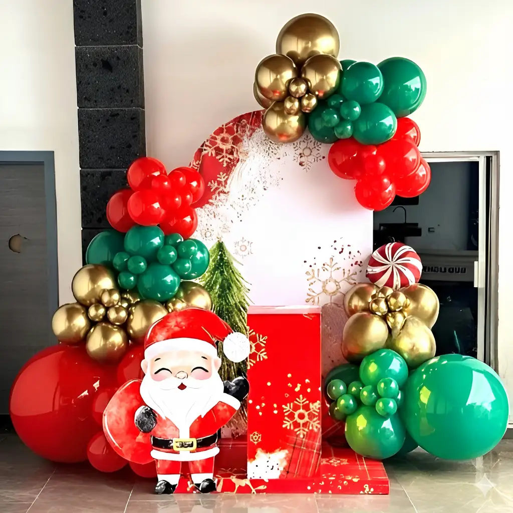 Christmas Theme Balloon Decoration