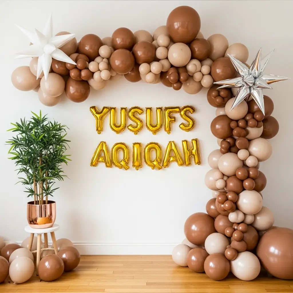 Modern Aqiqah Baby Ceremony Decor
