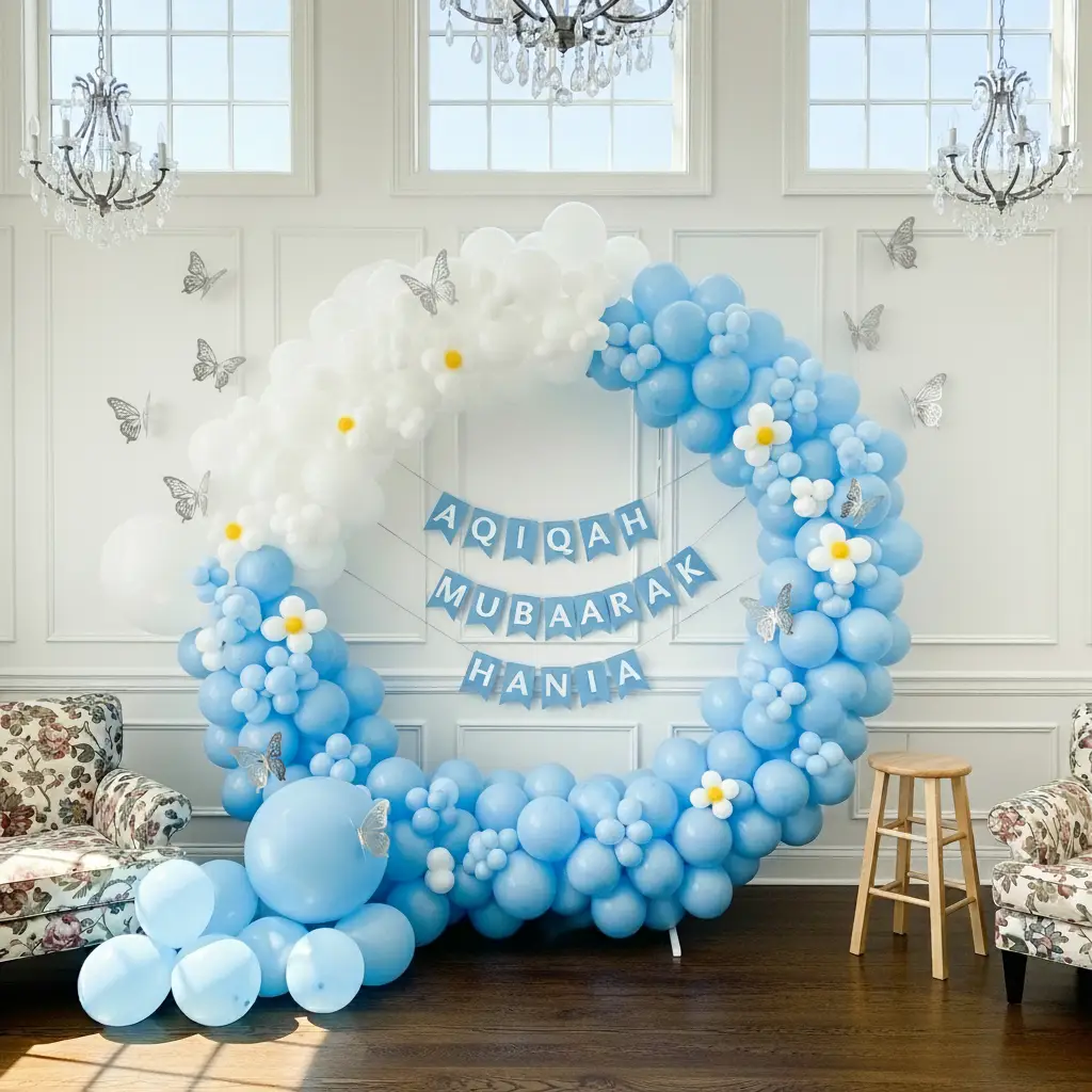 Aqiqah Party Decoration for Baby Boy