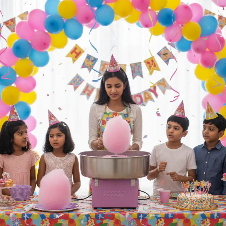 Cotton Candy Stall For Kids Birthday Party
