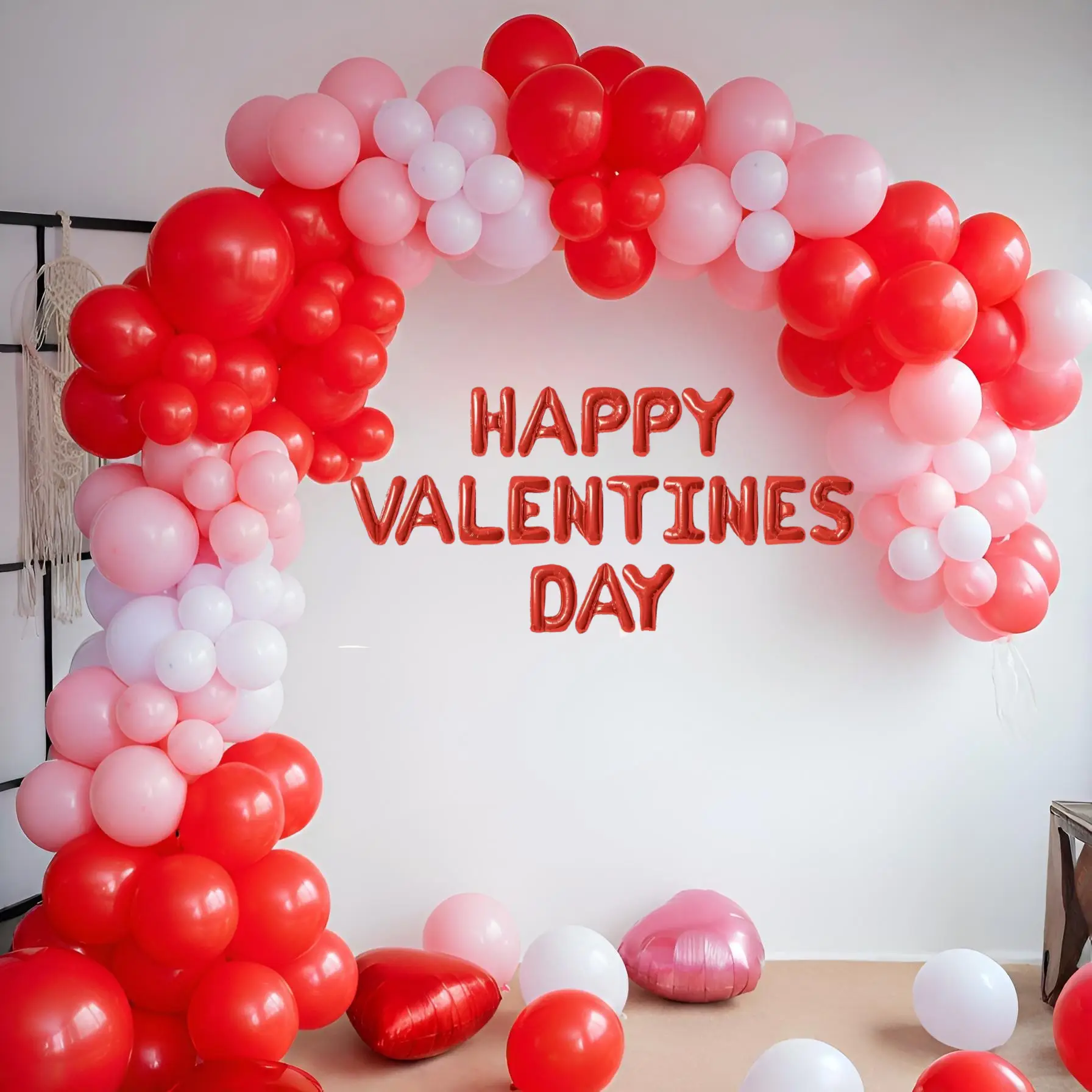 Valentines Day Balloon Backdrop Decoration