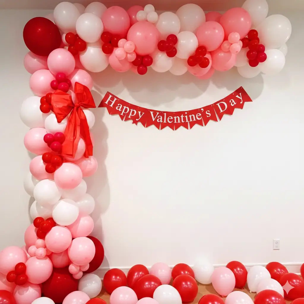 Valentine’s Bliss Balloon Wall Decoration