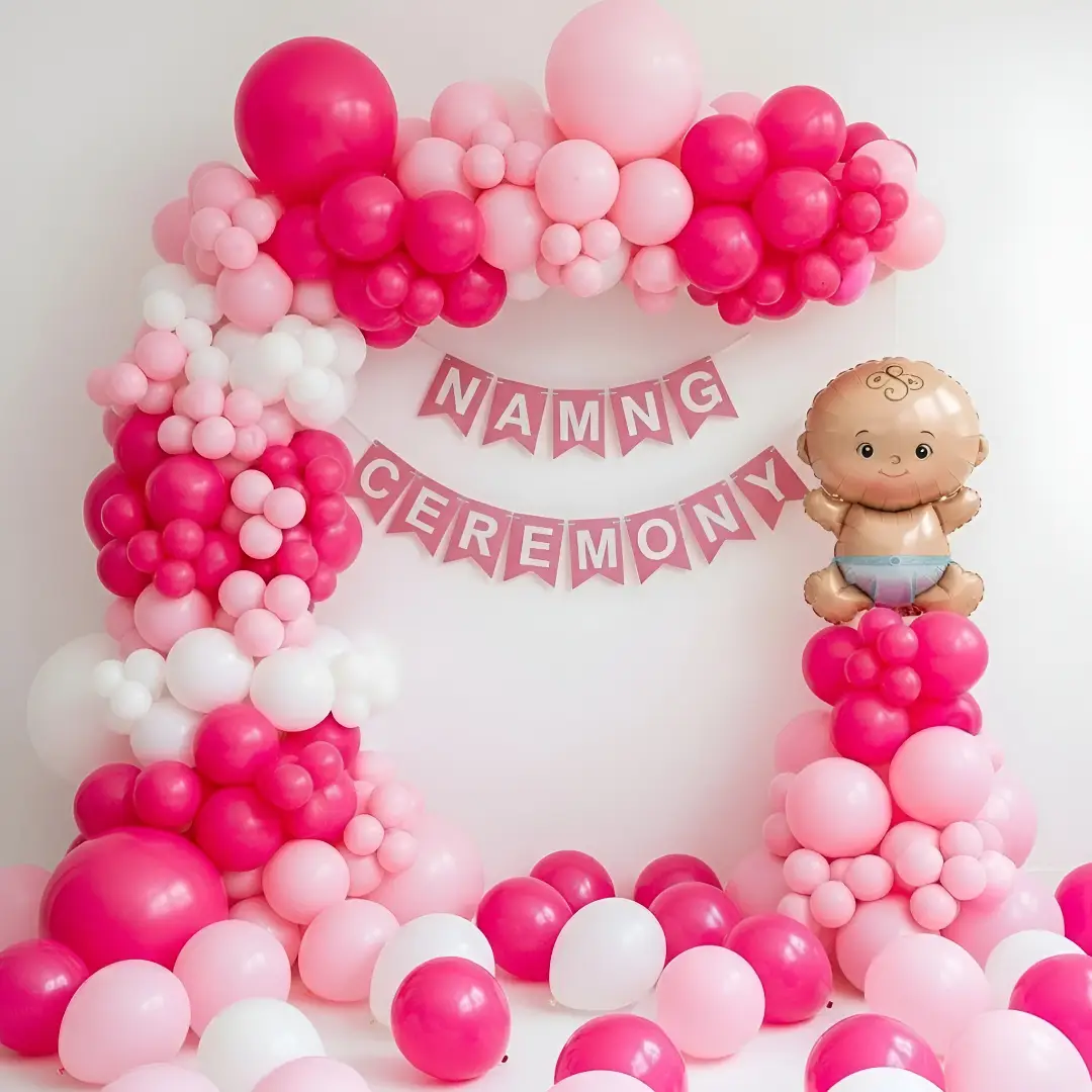 Simple Baby Naming Function Decor — Naming Ceremony Decoration