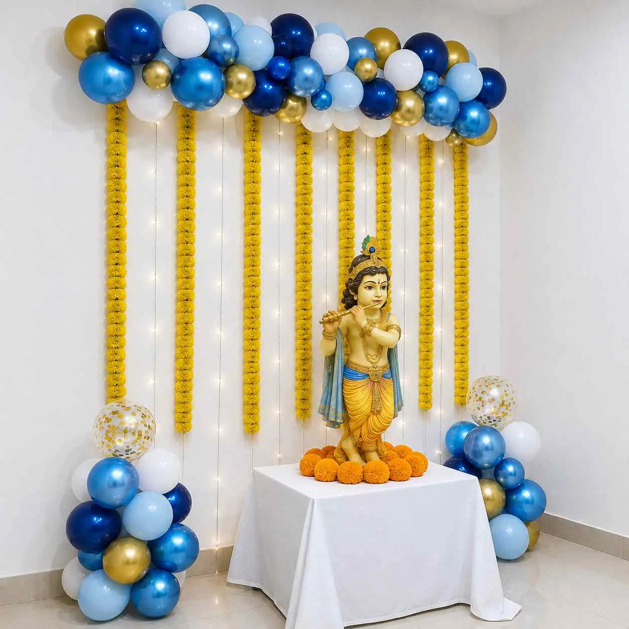 Janmashtami Krishna Decoration with Elegant Balloons — thumbnail 2