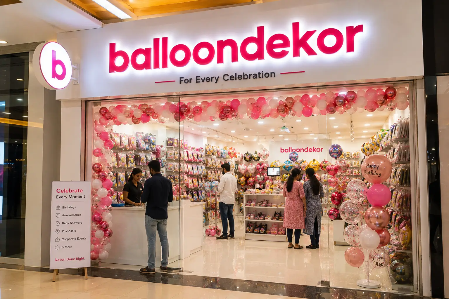 Wide range of BalloonDekor event categories