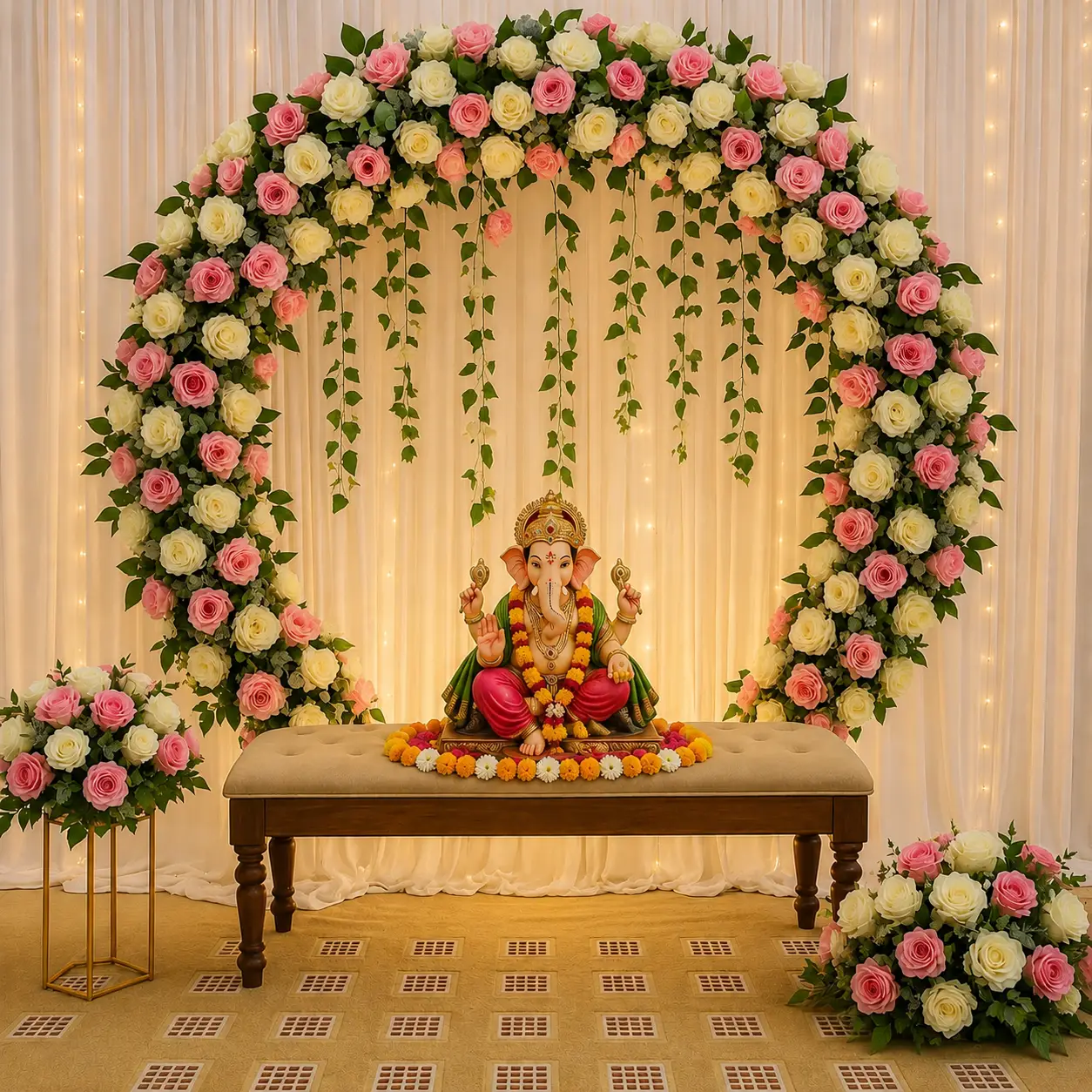 Ganpati Mandap Ring Decoration — Ganpati Decoration for Home, Office & Pandal