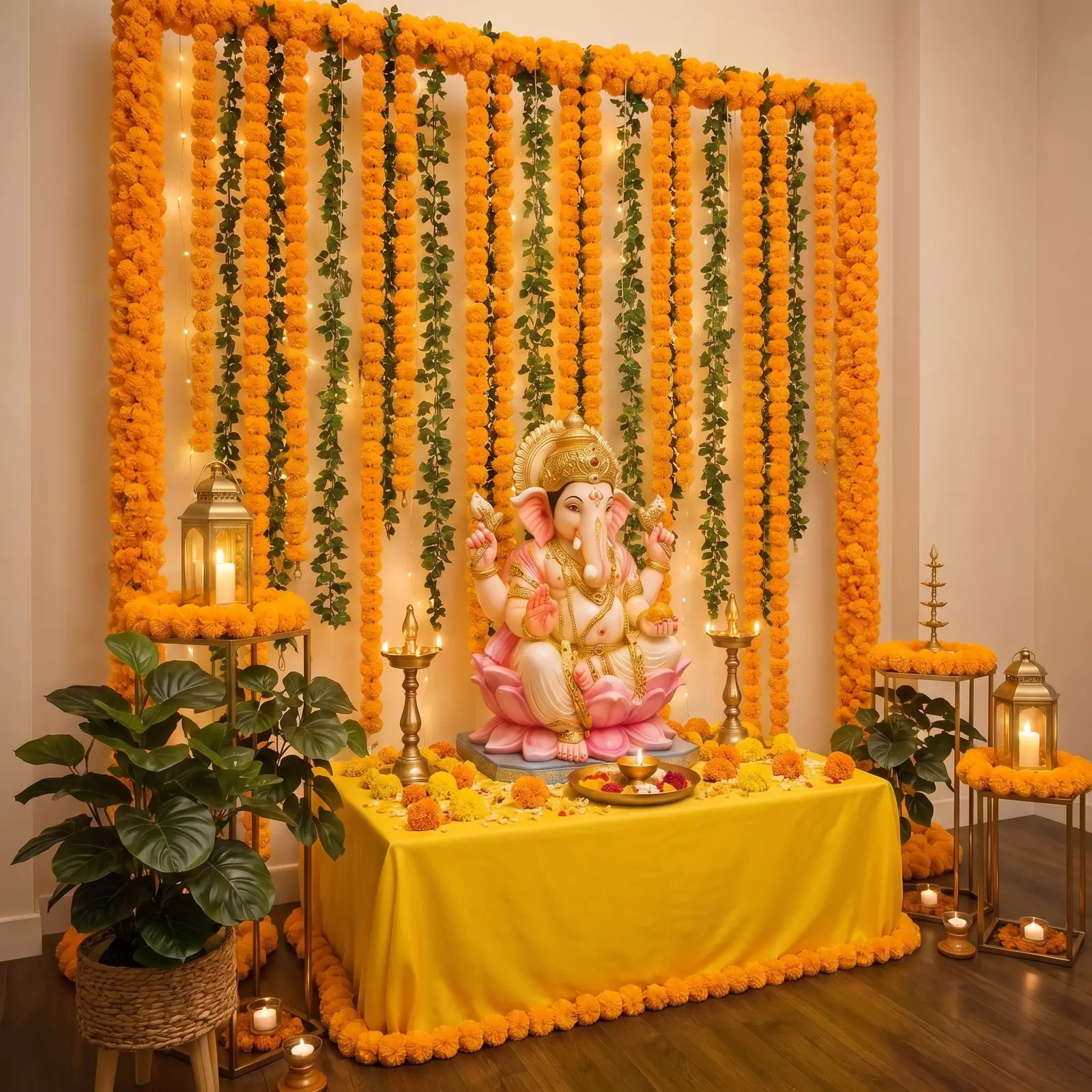 Blooming Ganpati Decoration — thumbnail 2