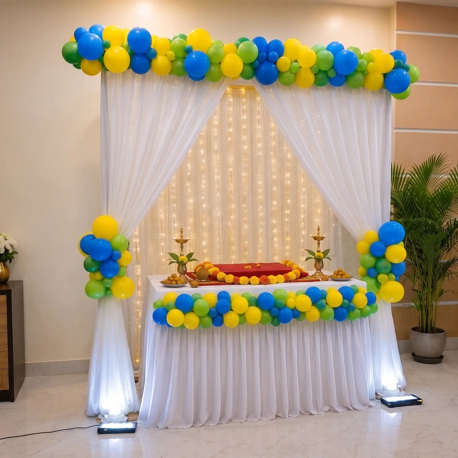 Simple Mandap Decoration for  Ganesh Chaturthi — thumbnail 3