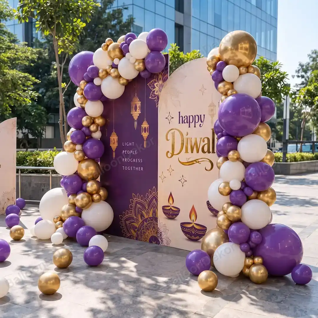 Diwali Festive Charm Balloon Decoration — thumbnail 2