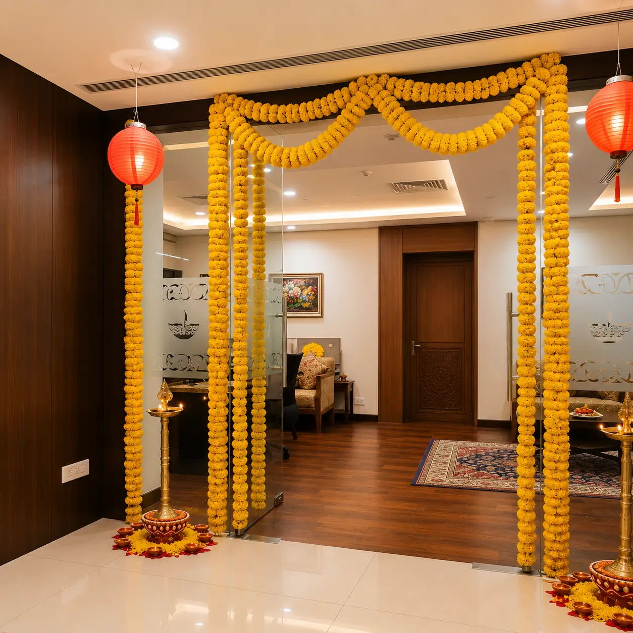 Diwali Special Office Entrance Decoration — thumbnail 2
