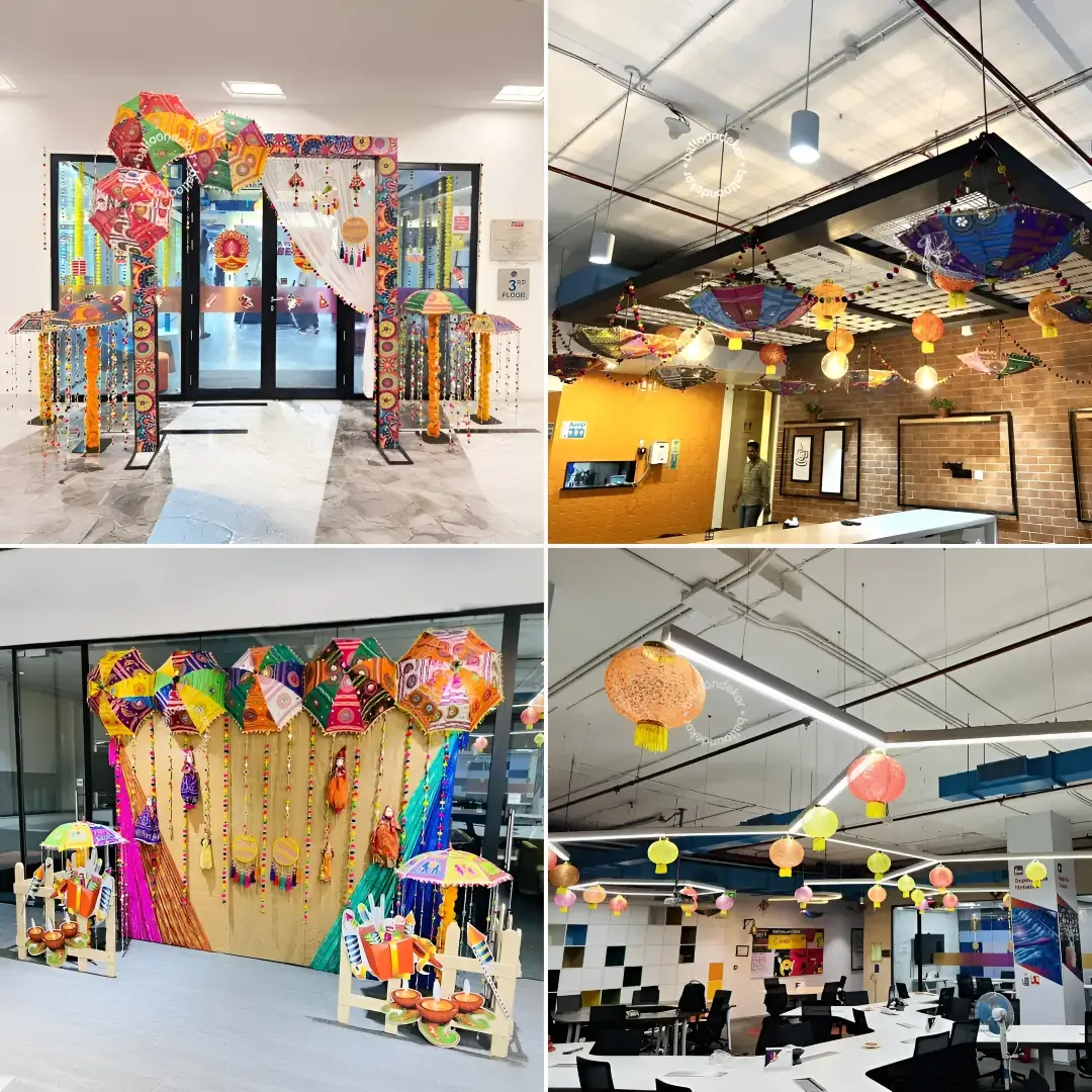 Elegant Diwali Decoration For Office — Diwali Decoration