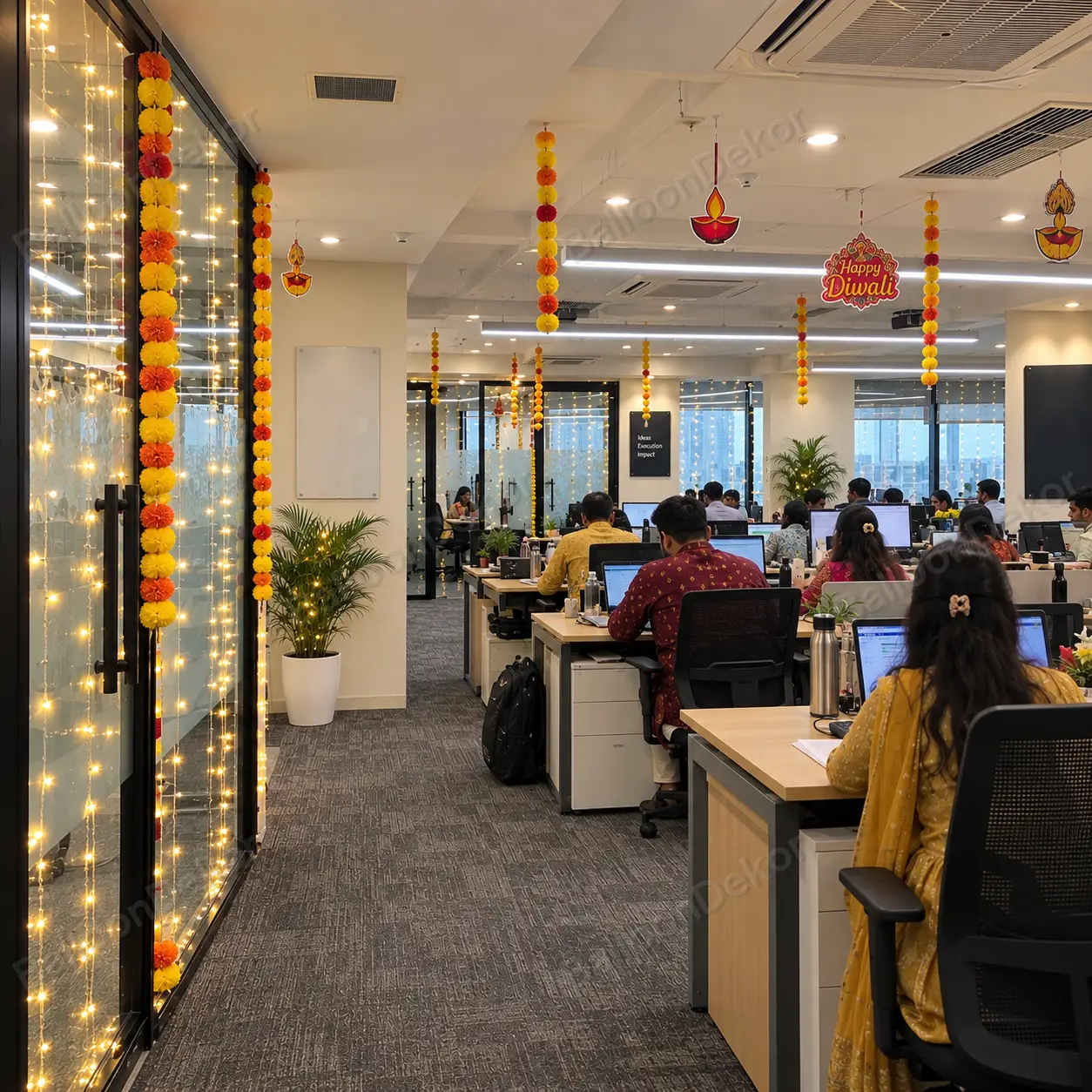 Festival of Light Office Decoration — thumbnail 2