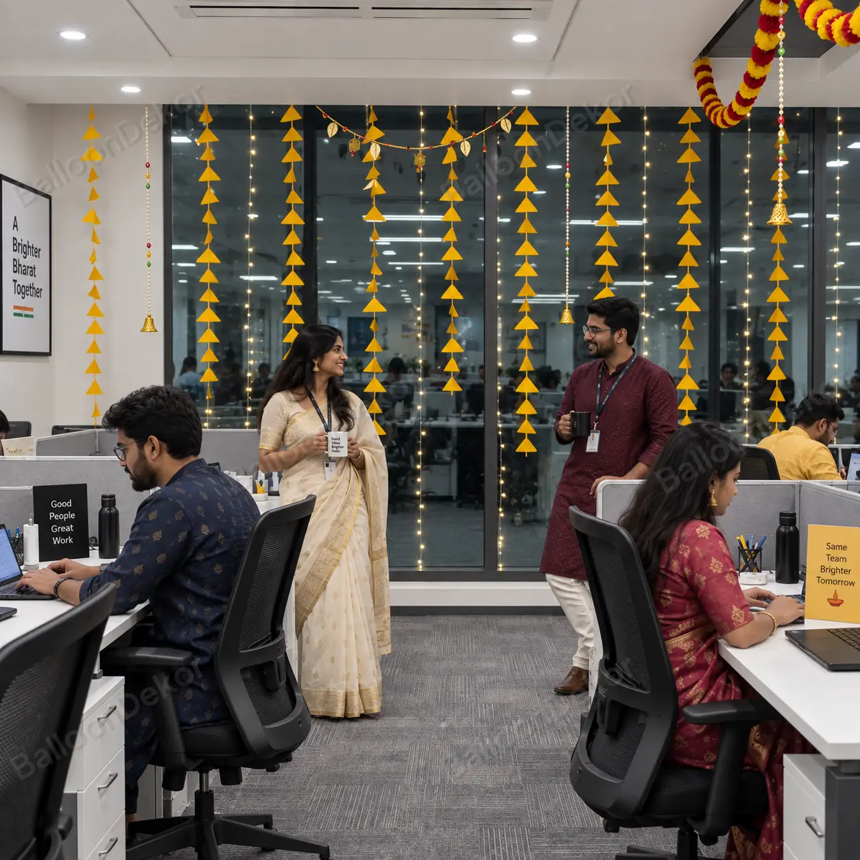 Festive Diwali Office Decoration — thumbnail 2