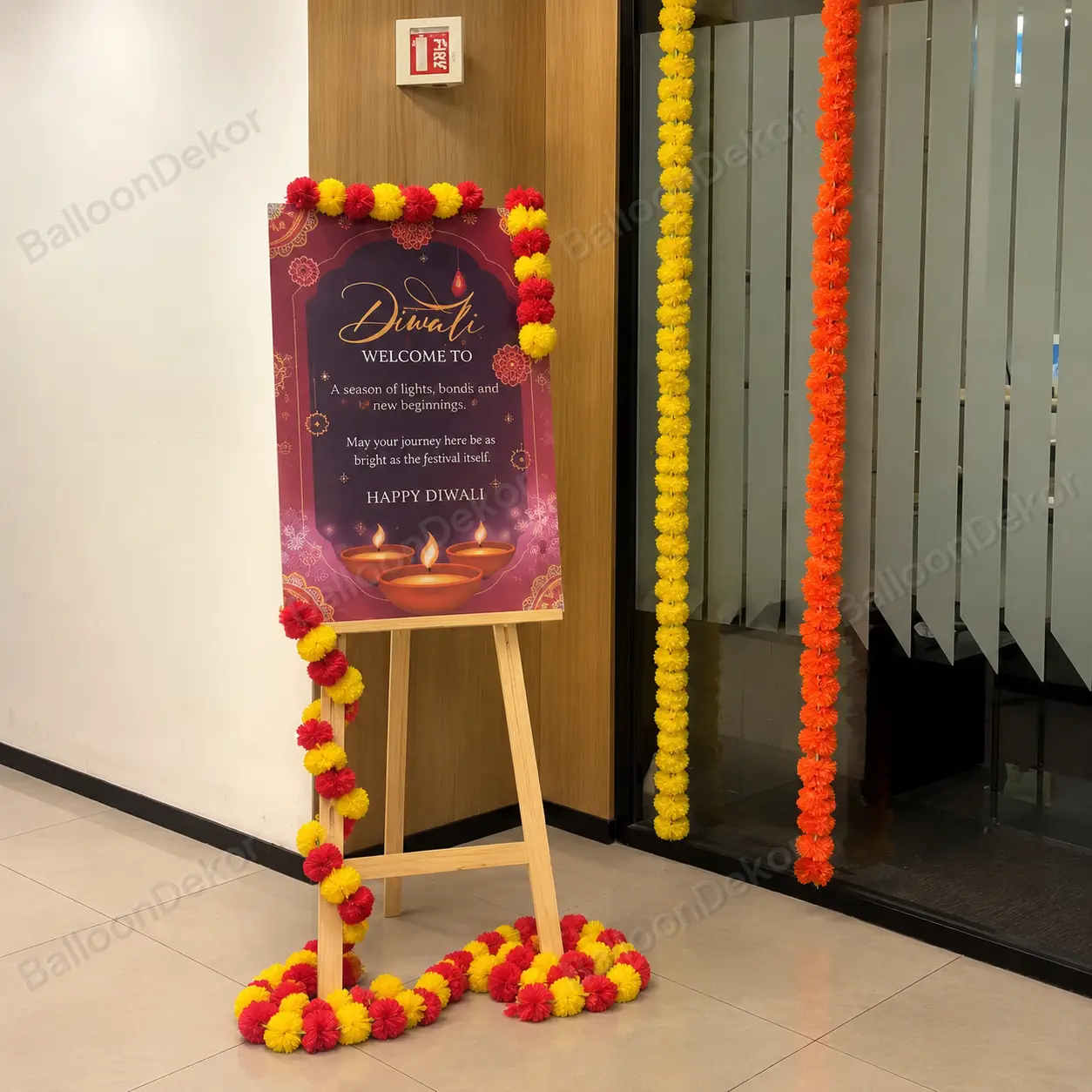Flower Get & Reception Decor for Diwali — photo 3