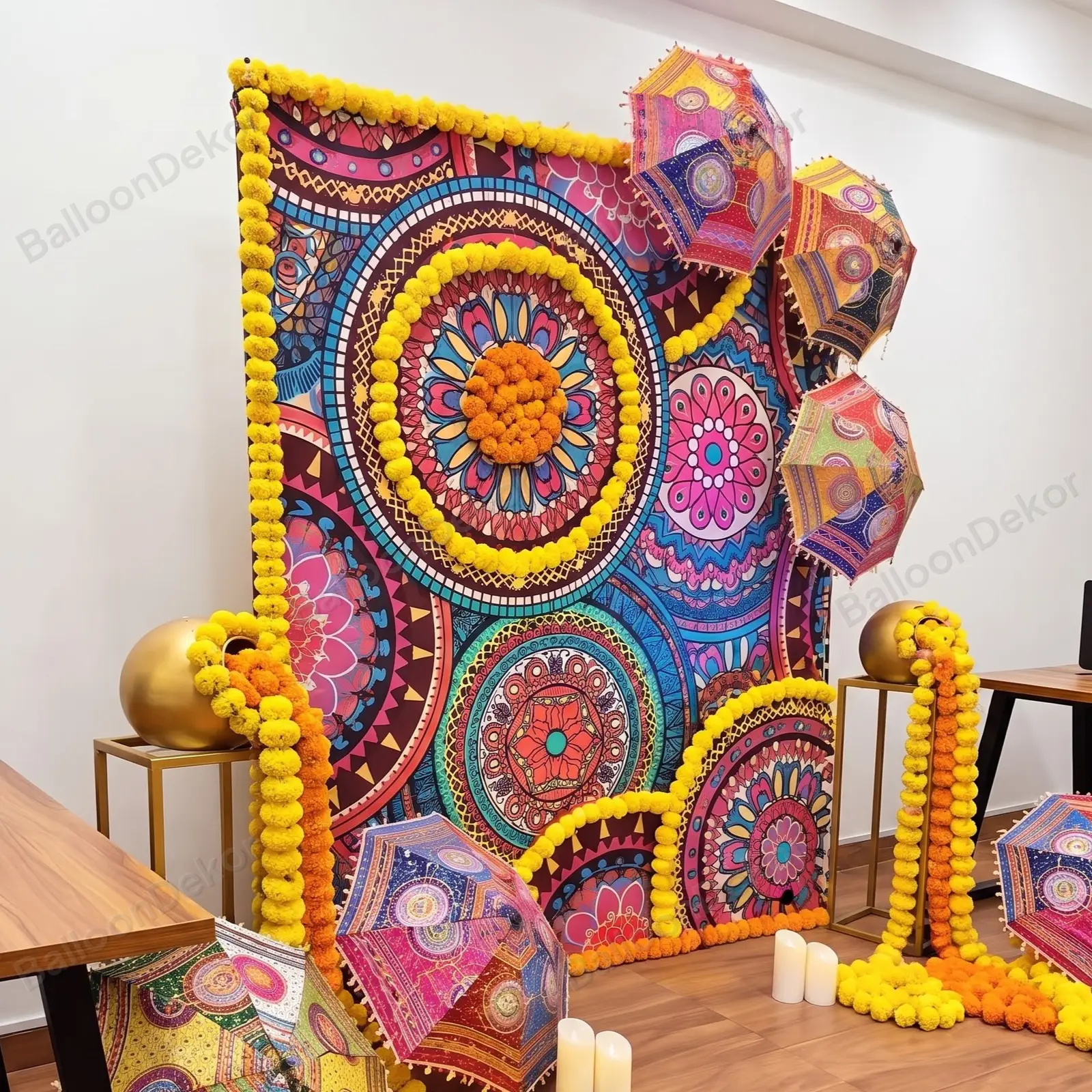 Happy Dipavali Celebration Backdrop — thumbnail 2