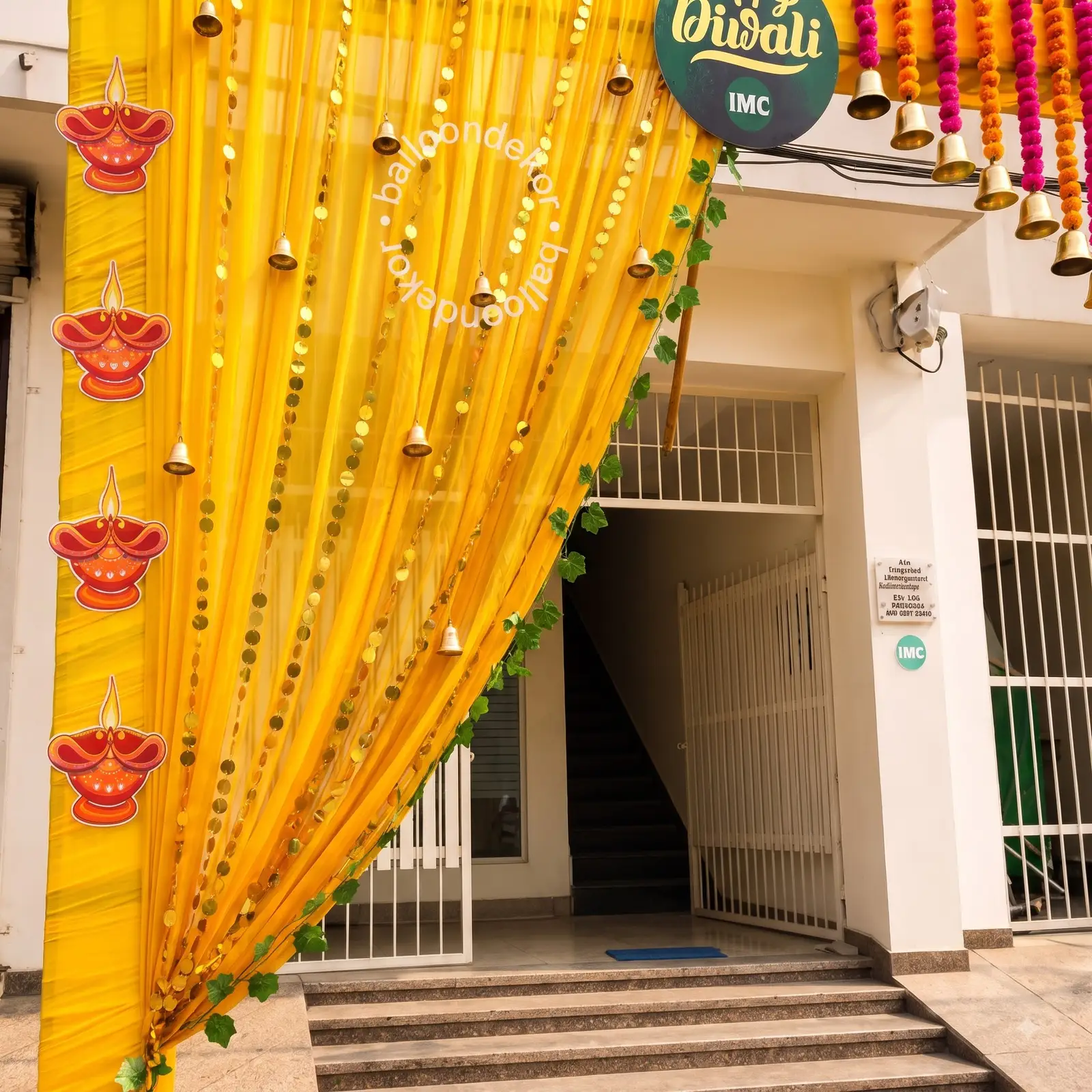 Office Entrance Diwali Decoration — thumbnail 4