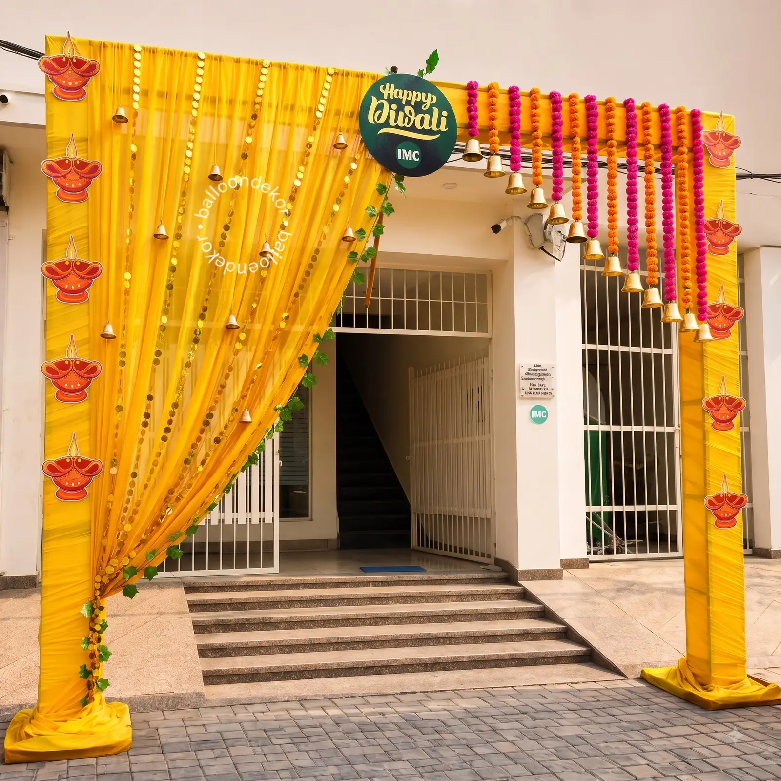 Office Entrance Diwali Decoration — thumbnail 2