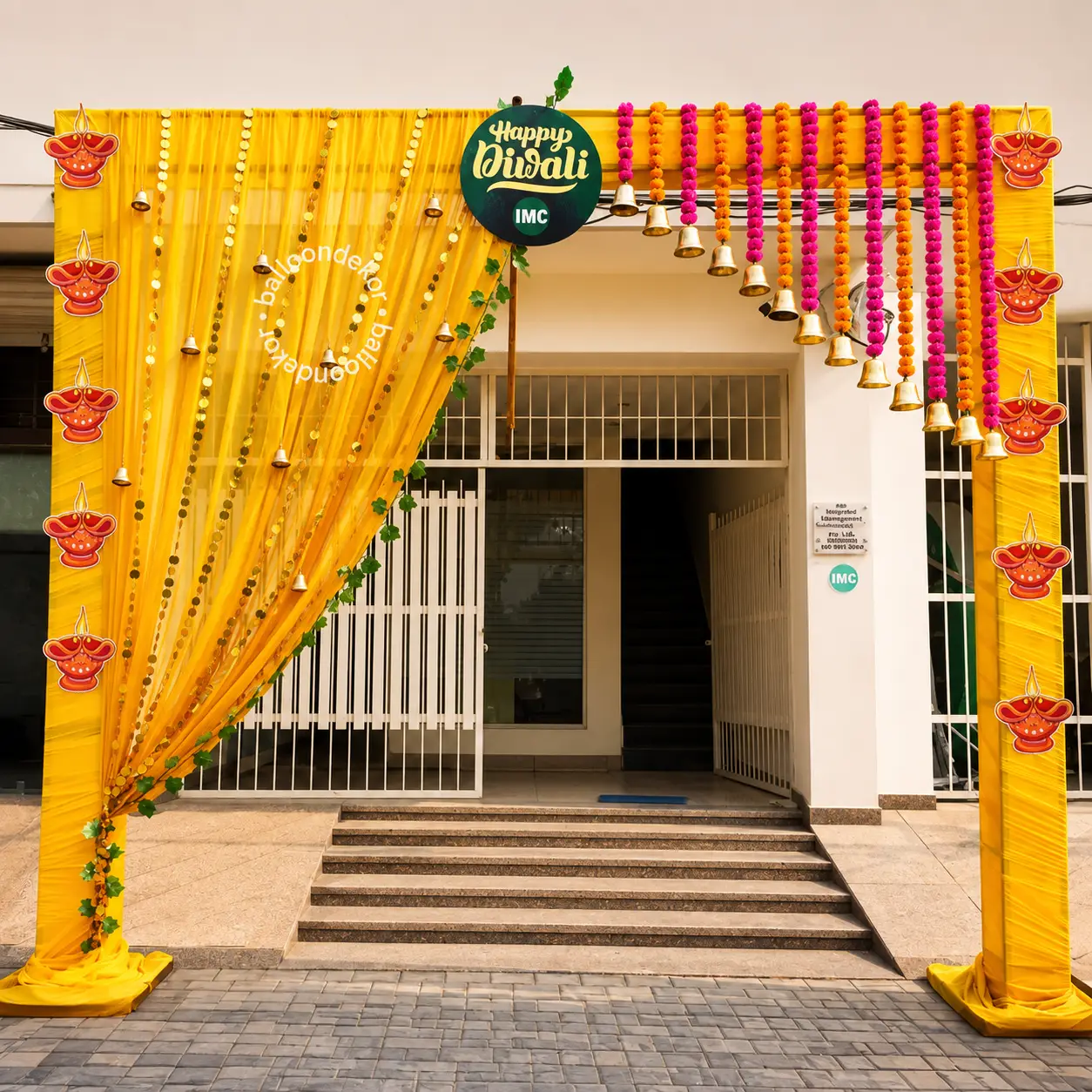 Office Entrance Diwali Decoration — Diwali Decoration