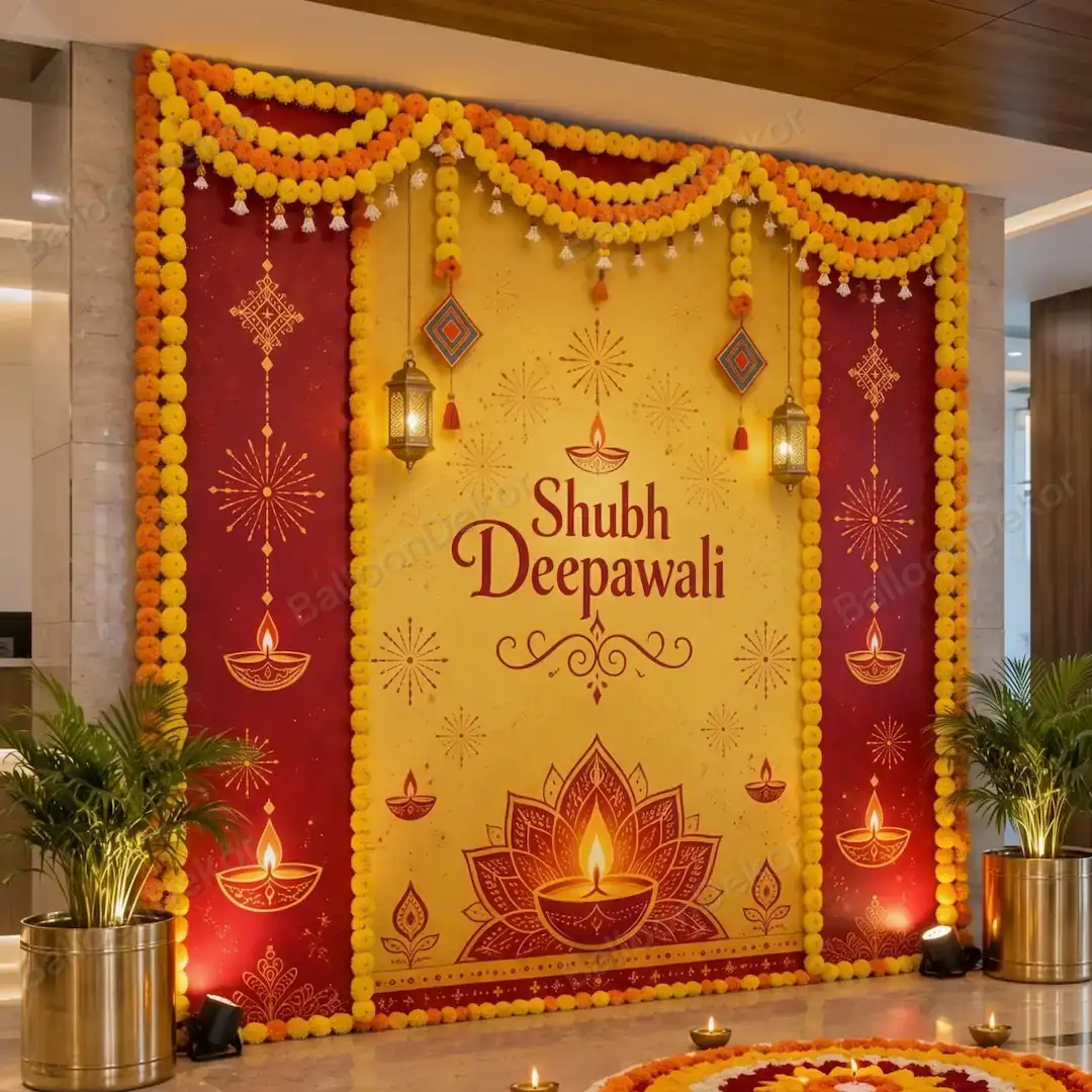 Shubh Deepawali Celebration Office Decor — thumbnail 3