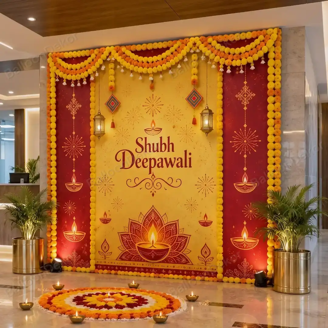 Shubh Deepawali Celebration Office Decor — thumbnail 2