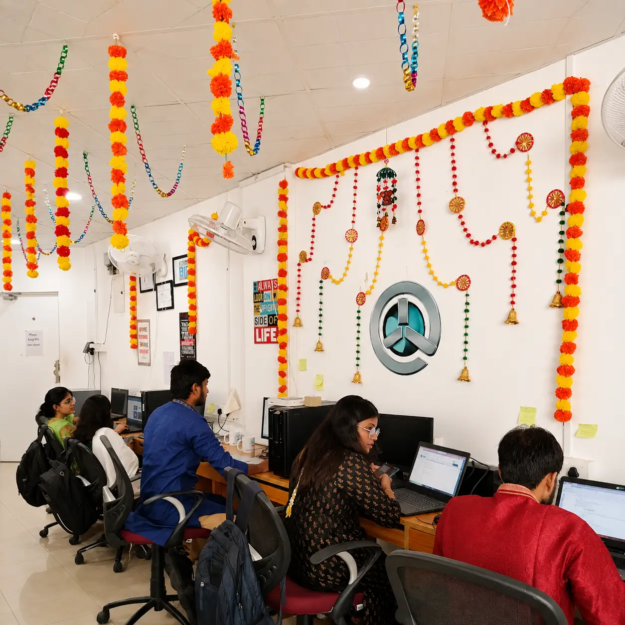 Simple Diwali Office Decoration — thumbnail 2