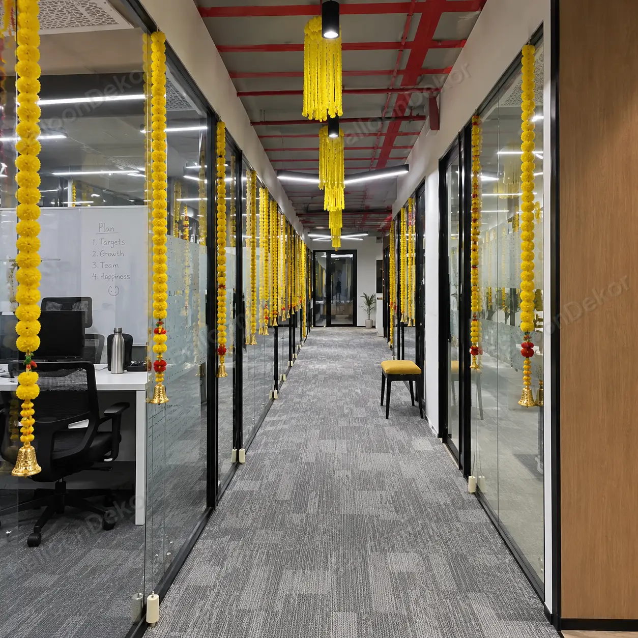 Vibrant Diwali Office Reception Decor — thumbnail 2