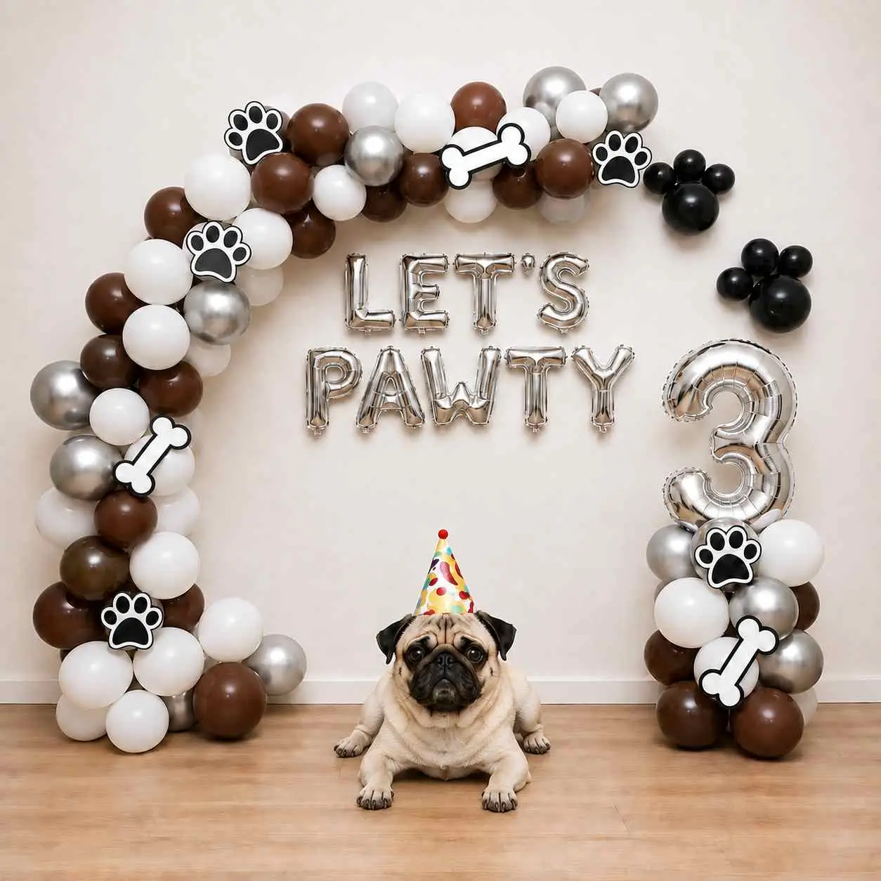 Cute Pet Birthday Balloon Decoration