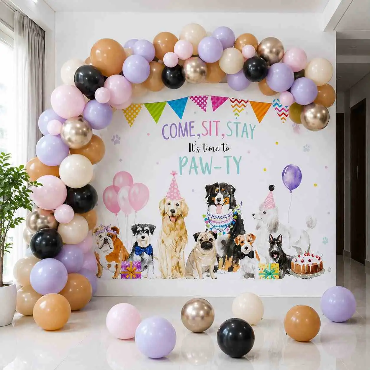 Fun Pet Birthday Balloon Decoration — Pet Birthday Decoration for Dogs & Cats