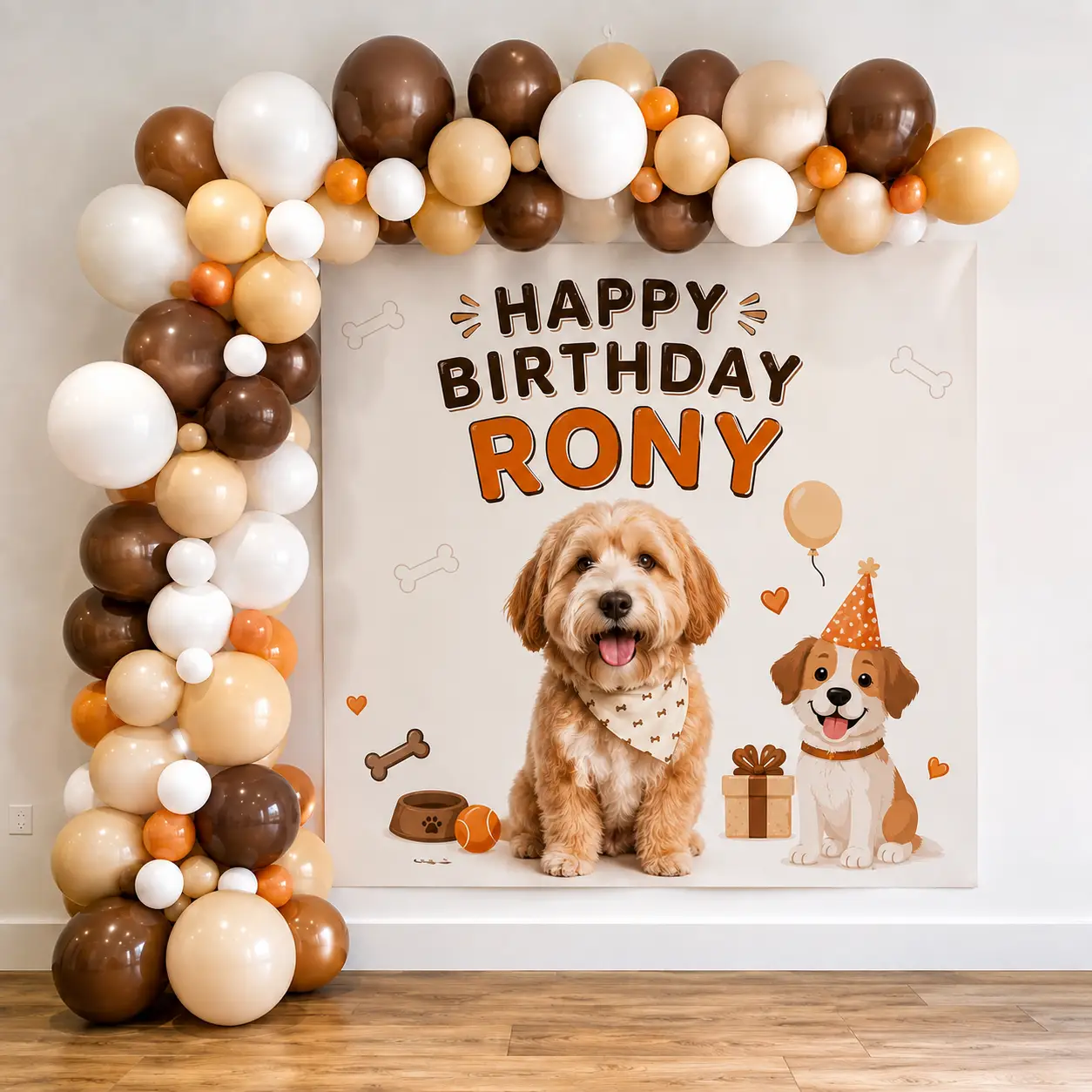 Pet Birthday Backdrop Decoration