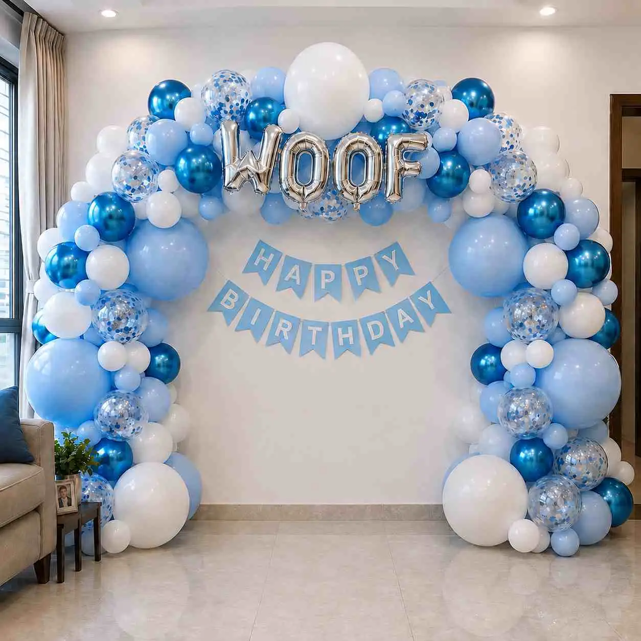 Plain Pet Birthday Balloon Decoration — photo 2