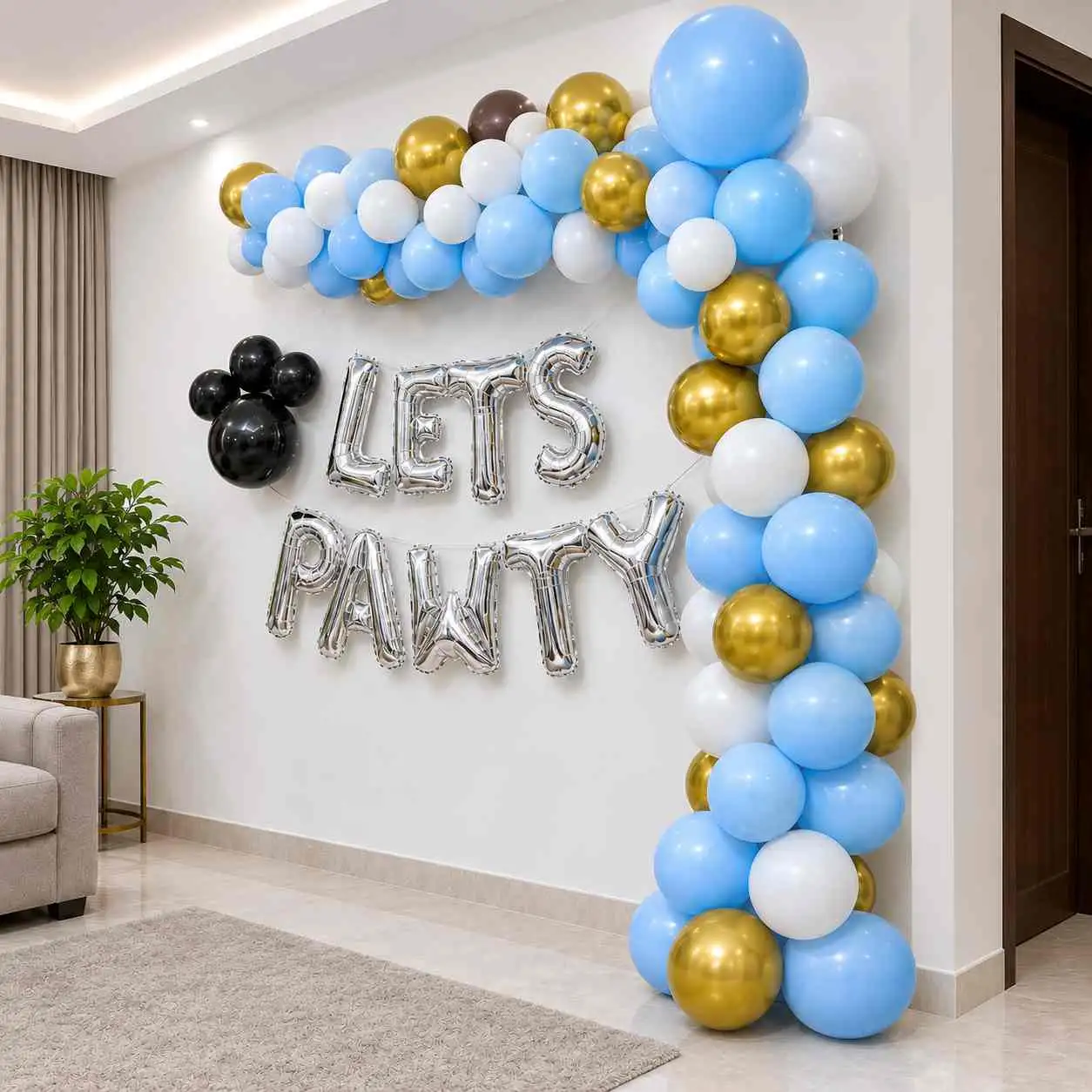 Simple Lets Pawty Pet Birthday Decoration — thumbnail 3