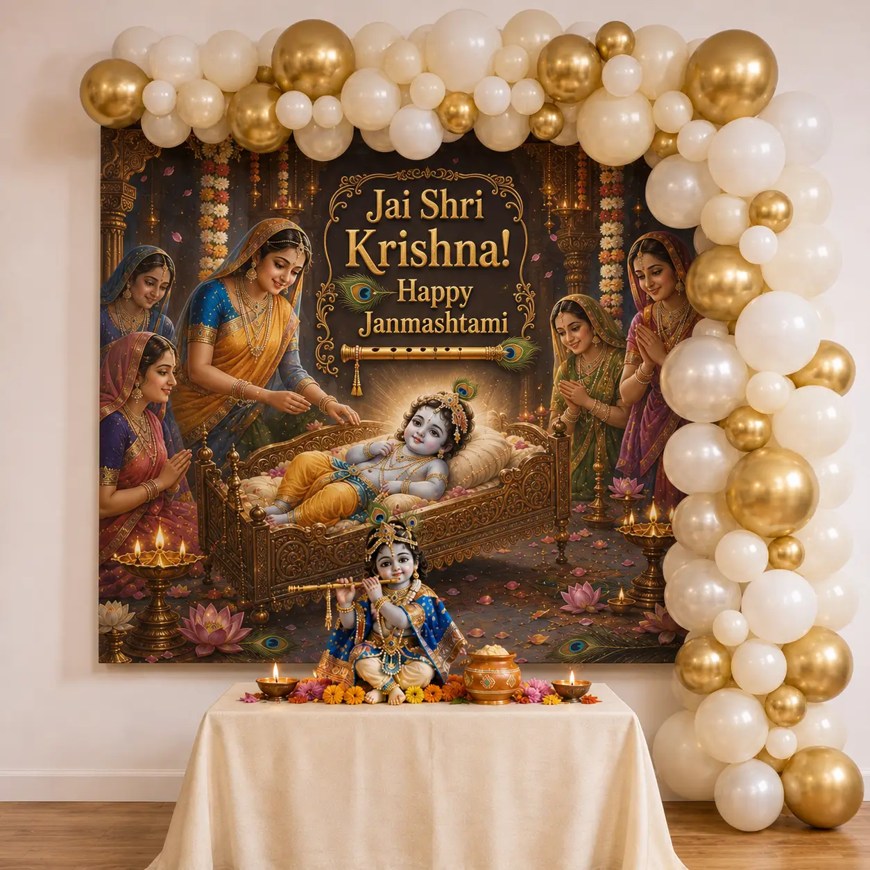 Krishna Janmashtami Decoration — Janmashtami Decoration at Home