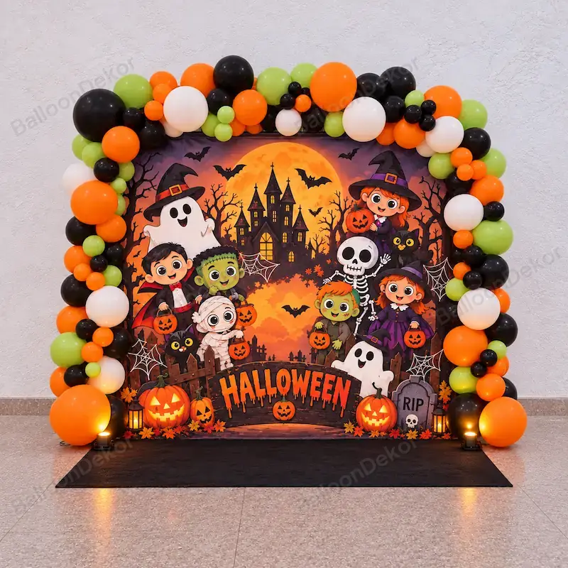 Halloween Ghost Theme Balloon Setup — thumbnail 2