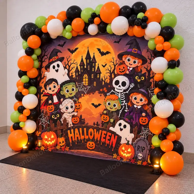 Halloween Ghost Theme Balloon Setup — thumbnail 3