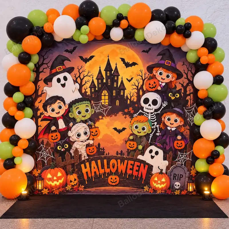 Halloween Ghost Theme Balloon Setup — Halloween Party Decoration at Home from ₹2,599