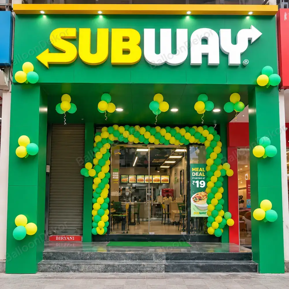 Balloon Entrance Decoration for New Shop — Shop & Office Opening Decoration